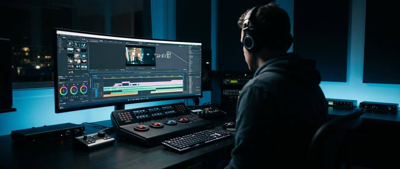 Szkolenie zespołu z produkcji filmowej i montażu z AI